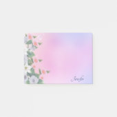 Post-it® Personnaliser Nom Pink Lavender Floral Cadeau (Devant)