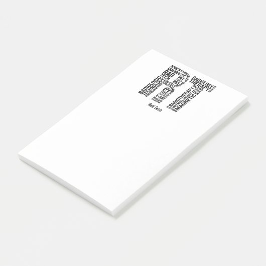 Post-it® Personnaliser Rad Tech RT Technologue en radiologi (Incliné)