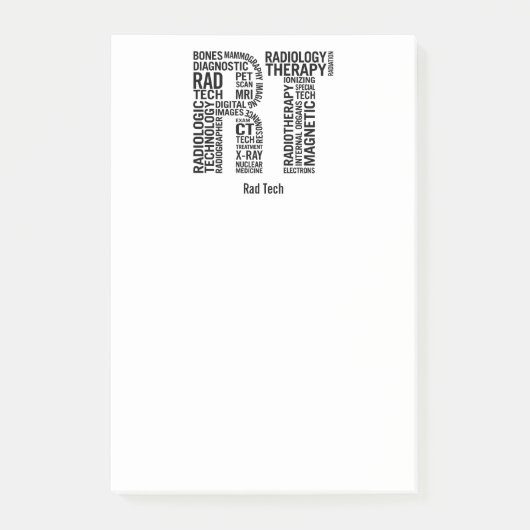 Post-it® Personnaliser Rad Tech RT Technologue en radiologi (Devant)