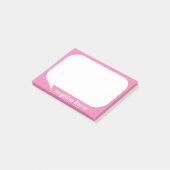 Post-it® Personnaliser rose et blanc Talk bulle (Incliné)