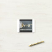 Post-it® Personnaliser Sculpté Métallique (Sur un bureau)