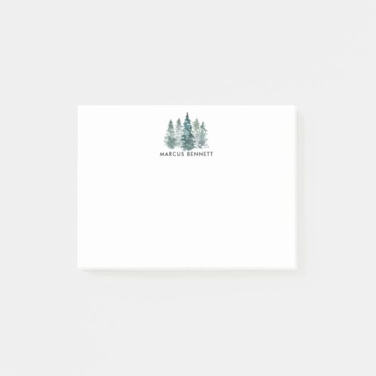 Post-It Personnalisés | Pins Minimalistes Rustique (Devant)