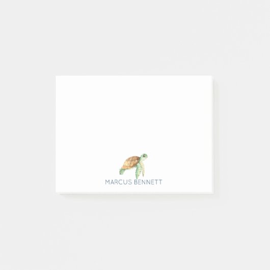 Post-It Personnalisés | Tortue de Mer (Devant)