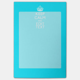 Post-it® Personnalisez gardent le calme votre bleu de