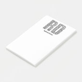 Post-it® Personnalisez le diététicien enregistré par nom RD (Incliné)