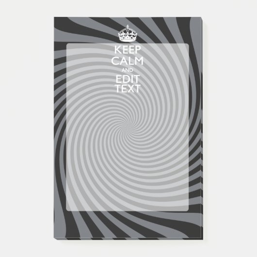 Post-it® Personnalisez votre texte de garder le calme sur u (Devant)