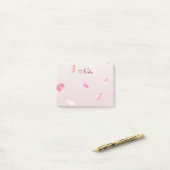 Post-it® Pétales Roses romantiques (Sur un bureau)