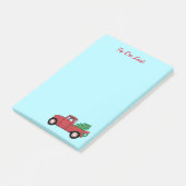 Post-it® Petit arbre de Noël du camion rouge (Incliné)