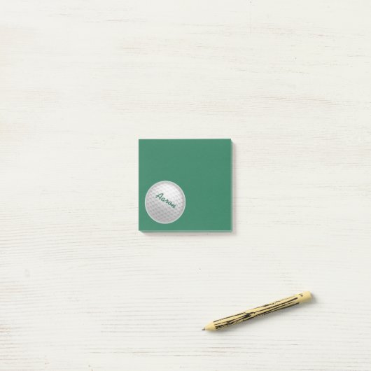 Post-it® Petit Bal De Golf Personnalisé Post It Notes Cadea (Sur un bureau)