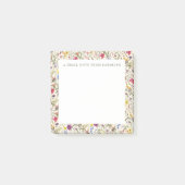 Post-it® Petit bloc-notes adhésif fleur sauvage aquarelle f (Devant)