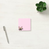 Post-it® Petit Bulldog français Kawaii rose pâle (Bureau)