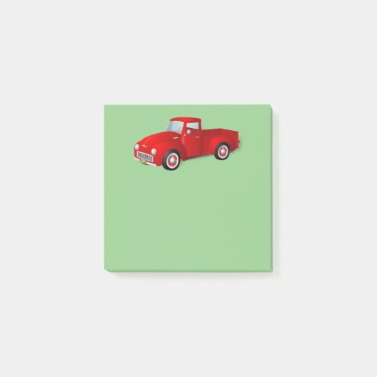 Post-it® Petit camion rouge (Devant)