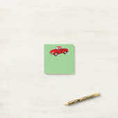 Post-it® Petit camion rouge (Sur un bureau)