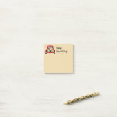 Post-it® Petit Camion rouge personnalisé (Sur un bureau)