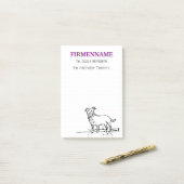 Post-it® Petit Chien (Sur un bureau)