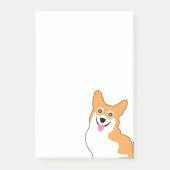 Post-it® Petit chiot de sourire mignon de corgi de Gallois (Devant)