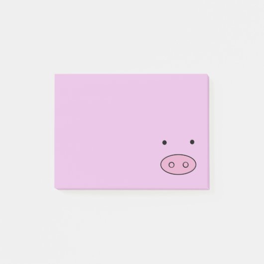 Post-it® Petit Cochon, Petit Cochon, Chien, Cochon Rose, An (Devant)