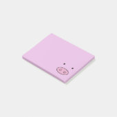 Post-it® Petit Cochon, Petit Cochon, Chien, Cochon Rose, An (Incliné)