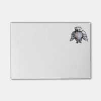 Petit dessin antique drôle de hibou de style