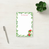 Post-it® Petit Elfe Mignon & Cadre de Feuille Verte (Bureau)