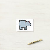 Post-it® Petit Hippopotame (Sur un bureau)