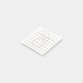 Post-it® Petit lapin en latte Calendrier Post-It Notes (Incliné)