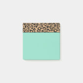 Post-it® Petit Leopard Turquoise Notes (Devant)