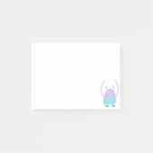 Post-it® Petit Monstre Bleu Mignon (Devant)
