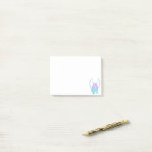 Post-it® Petit Monstre Bleu Mignon (Sur un bureau)