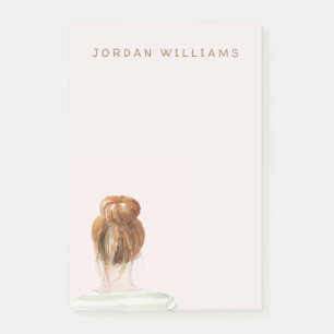 Post-it® Petit pain rouge de noeud de dessus de cheveux