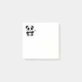 Post-it® Petit Panda Mignon avec un Bâton de Bambou (Devant)