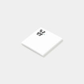 Post-it® Petit Panda Mignon avec un Bâton de Bambou (Incliné)