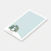 Post-it® Petit Pingouin de Noël mignon | Nom (Incliné)