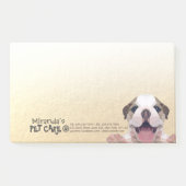 Post-it® Petit Pog Chien Soins pour animaux de compagnie Gr (Devant)
