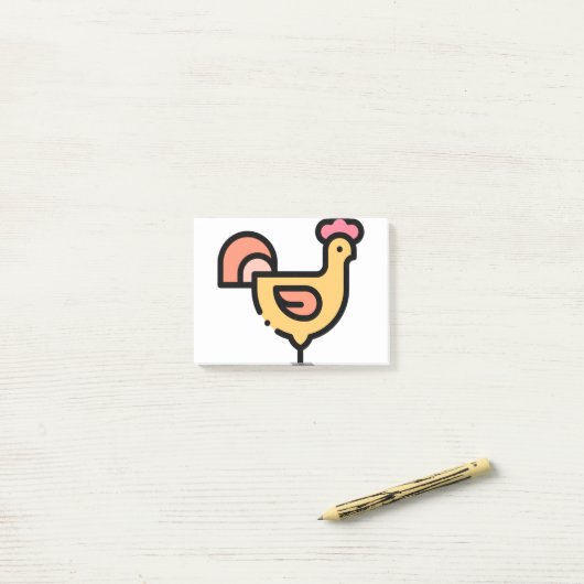 Post-it® Petit poulet (Sur un bureau)