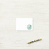 Post-it® Petit poulpe mignon utilisant un casquette (Sur un bureau)