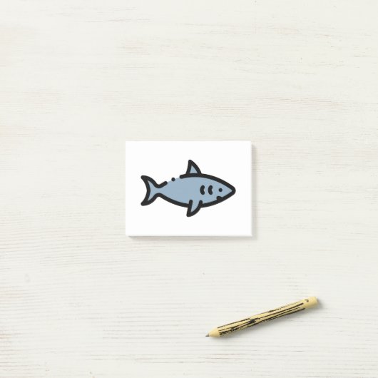 Post-it® Petit requin (Sur un bureau)