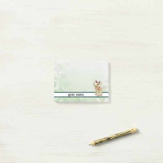 Post-it® Petite chèvre (Sur un bureau)