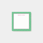 Post-it® Petite Dots Rose et Vert Personnalisé (Devant)