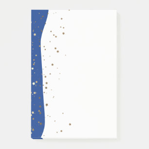 Post-it® Petite Golden Stars Wave Post-it-Notes-Blue
