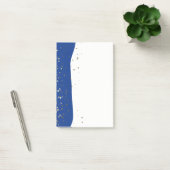 Post-it® Petite Golden Stars Wave Post-it-Notes-Blue (Bureau)