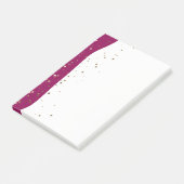 Post-it® Petite Golden Stars Wave Post-it-Notes-framboise (Incliné)