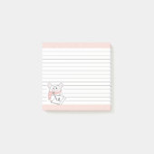 Post-it® Petite Hamster Monogramme Pink Notes (Devant)