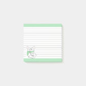 Post-it® Petite Hamster Monogramme Vert Notes (Devant)