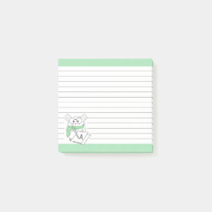 Post-it® Petite Hamster Monogramme Vert Notes
