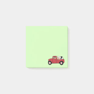 Post-it® Petite vache à camionnage rouge