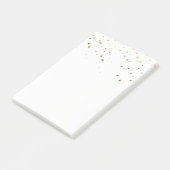 Post-it® Petites Courrier--Notes d'or d'étoiles (Incliné)