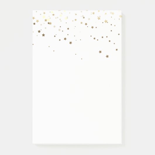 Post-it® Petites Courrier--Notes d'or d'étoiles (Devant)