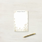 Post-it® Petites Fleurs Blanches Sauvages (Sur un bureau)