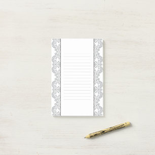 Post-it® Petites maisons noires et blanches bordent avec de